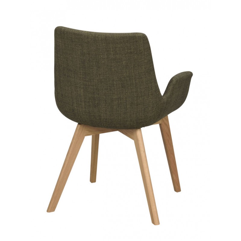 Drimsdale Arm Chair Green/Oak Rowico